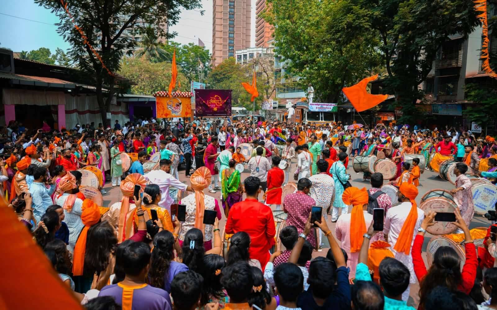 Dhol Tasha Pathak in Malad Shobha Yatra